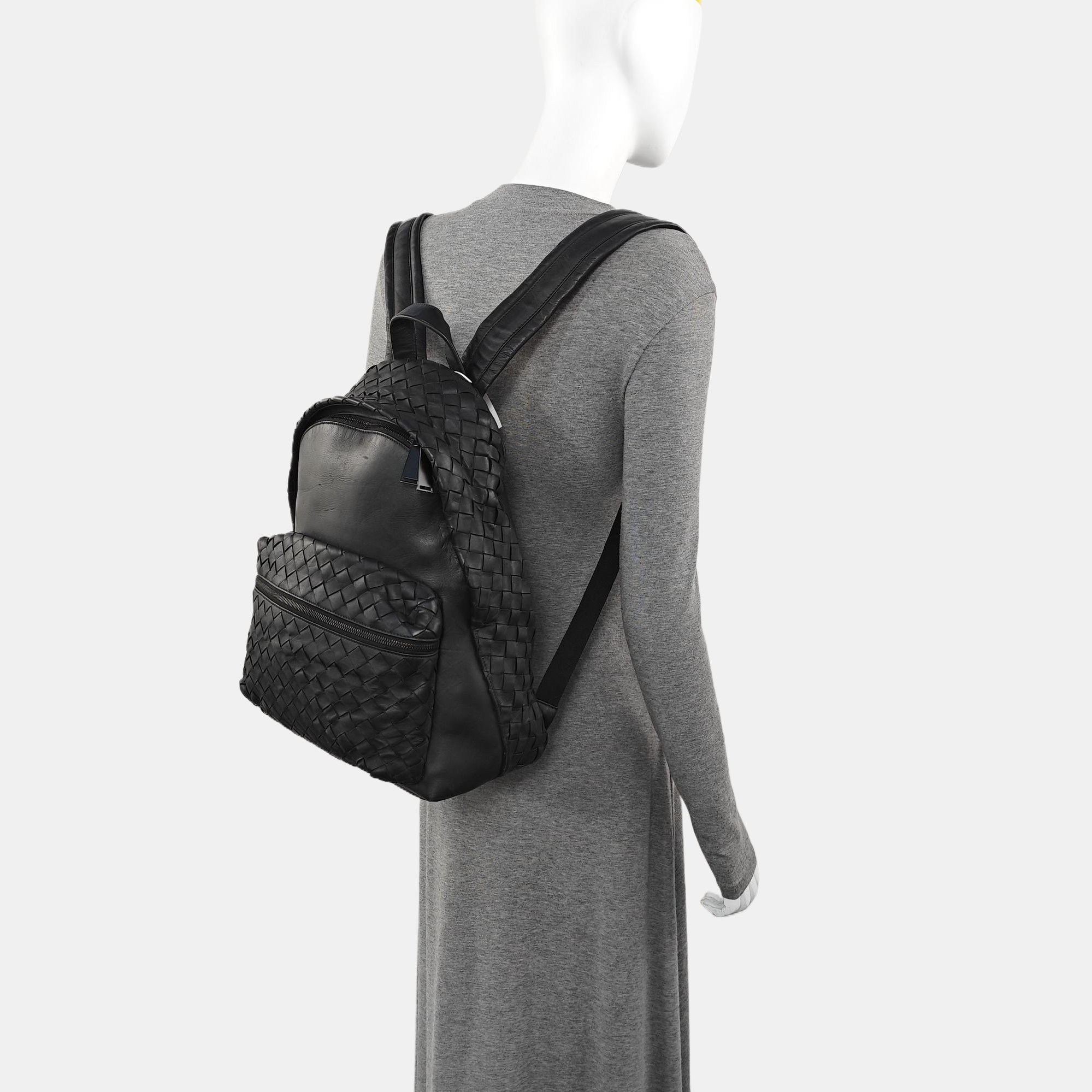 Calfskin Backpack Medium Black
