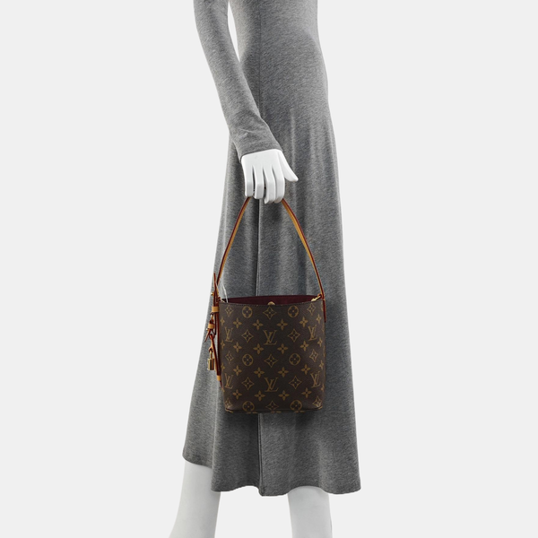 ALL IN BB Monogram Coated Canvas Brown
