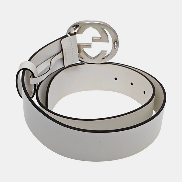 Leather Belt White