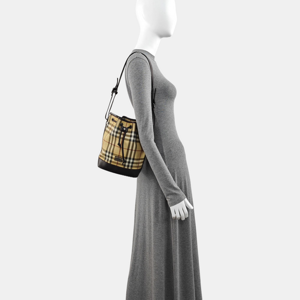 Coated Canvas Bucket Bag Multicolor