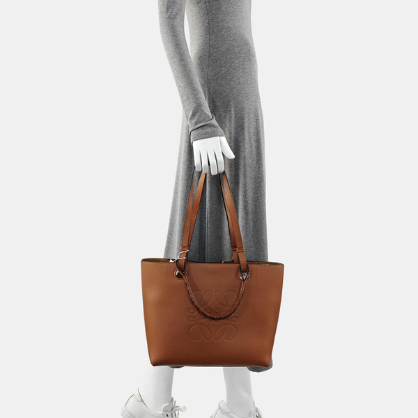 Calfskin Tote Bag Small Brown