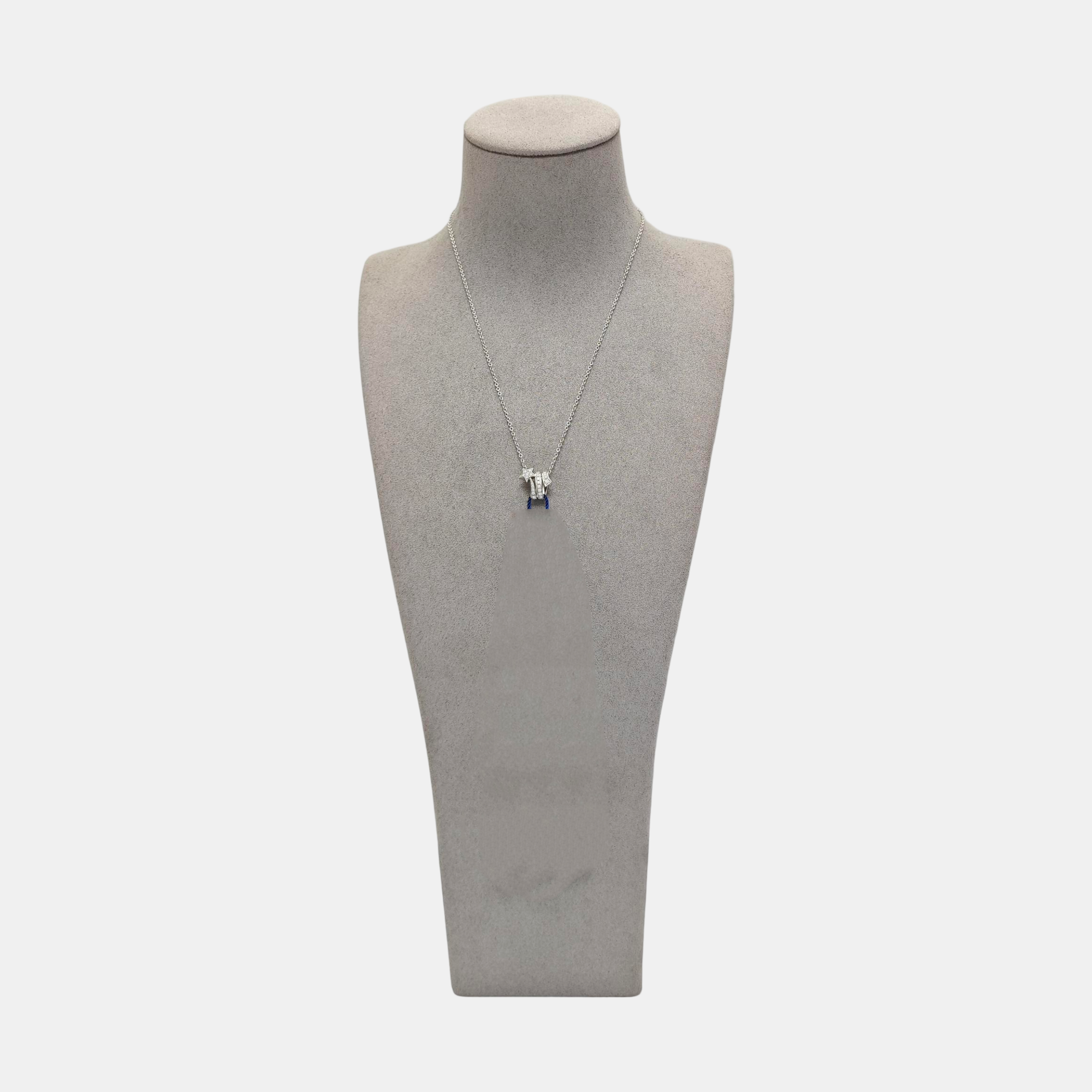 COMÈTE 18k White Gold Silver Necklace