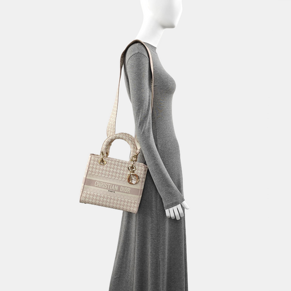 Authenticated pre-owned  Lady D-Lite Medium Fabric Multicolor - Tote Bag at Looply