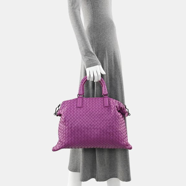 Calfskin Shoulder Bag Purple