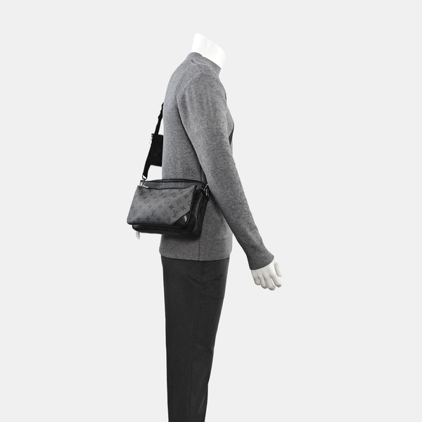 TRIO Monogram Coated Canvas Gray