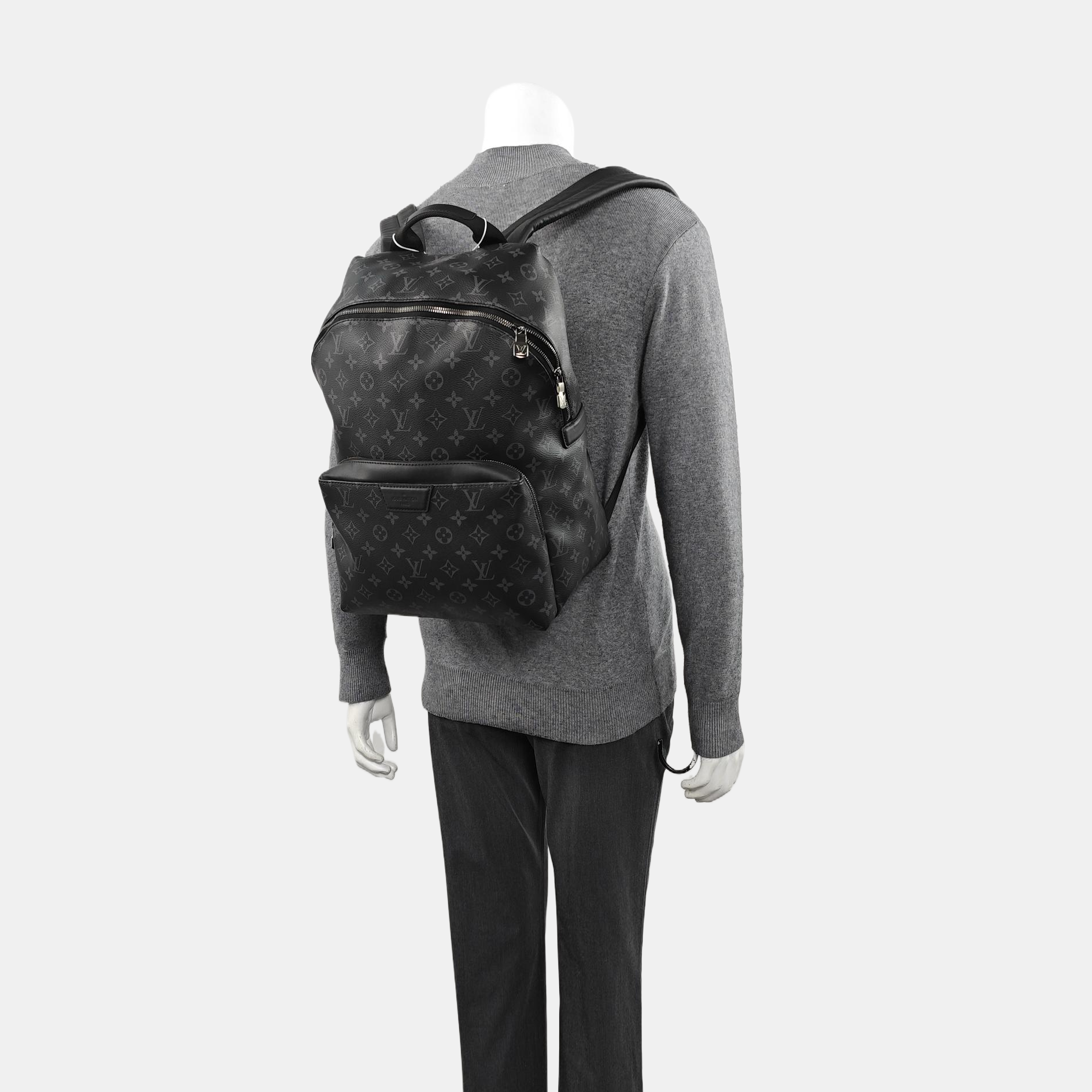 DISCOVERY PM Monogram Coated Canvas Black