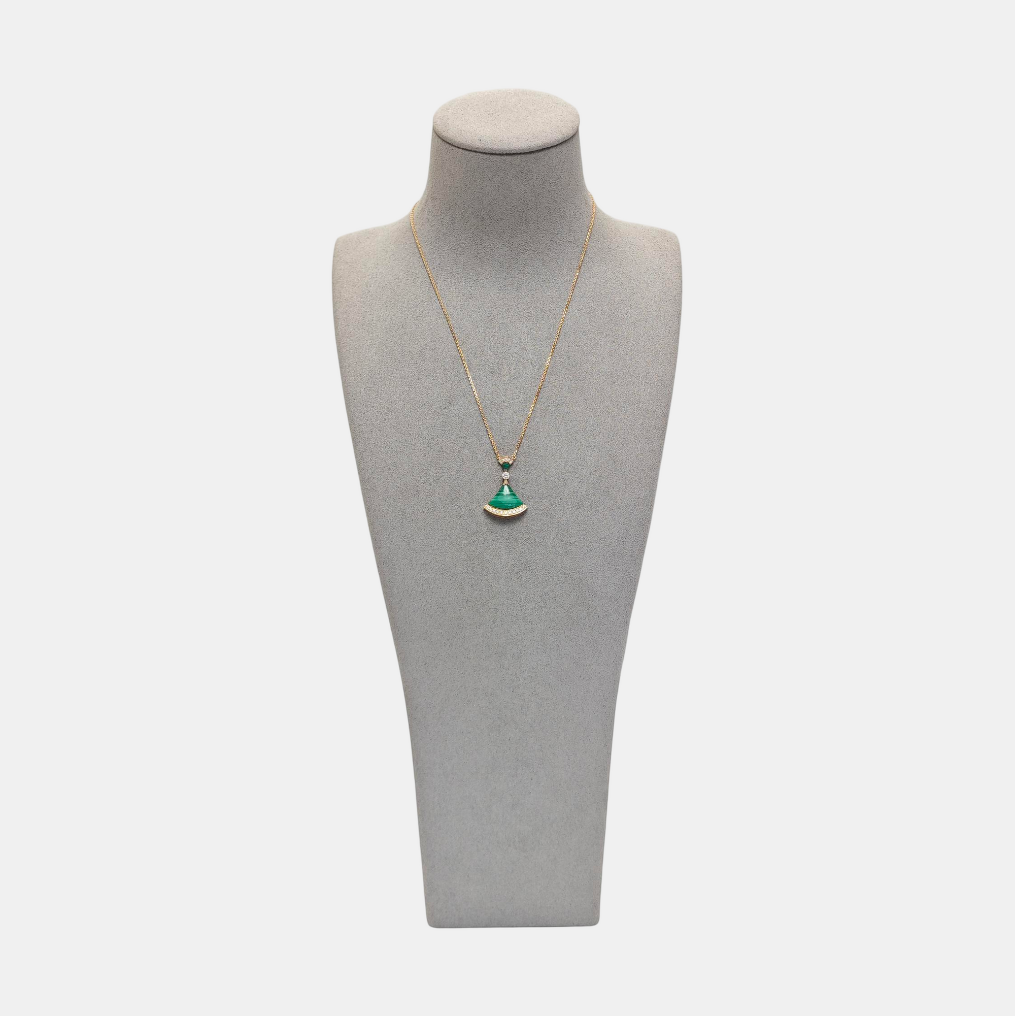 DIVAS' DREAM 18k Rose Gold Green Necklace