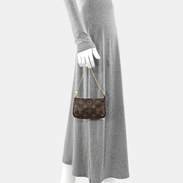 ACCESSOIRES Mini Monogram Coated Canvas Brown
