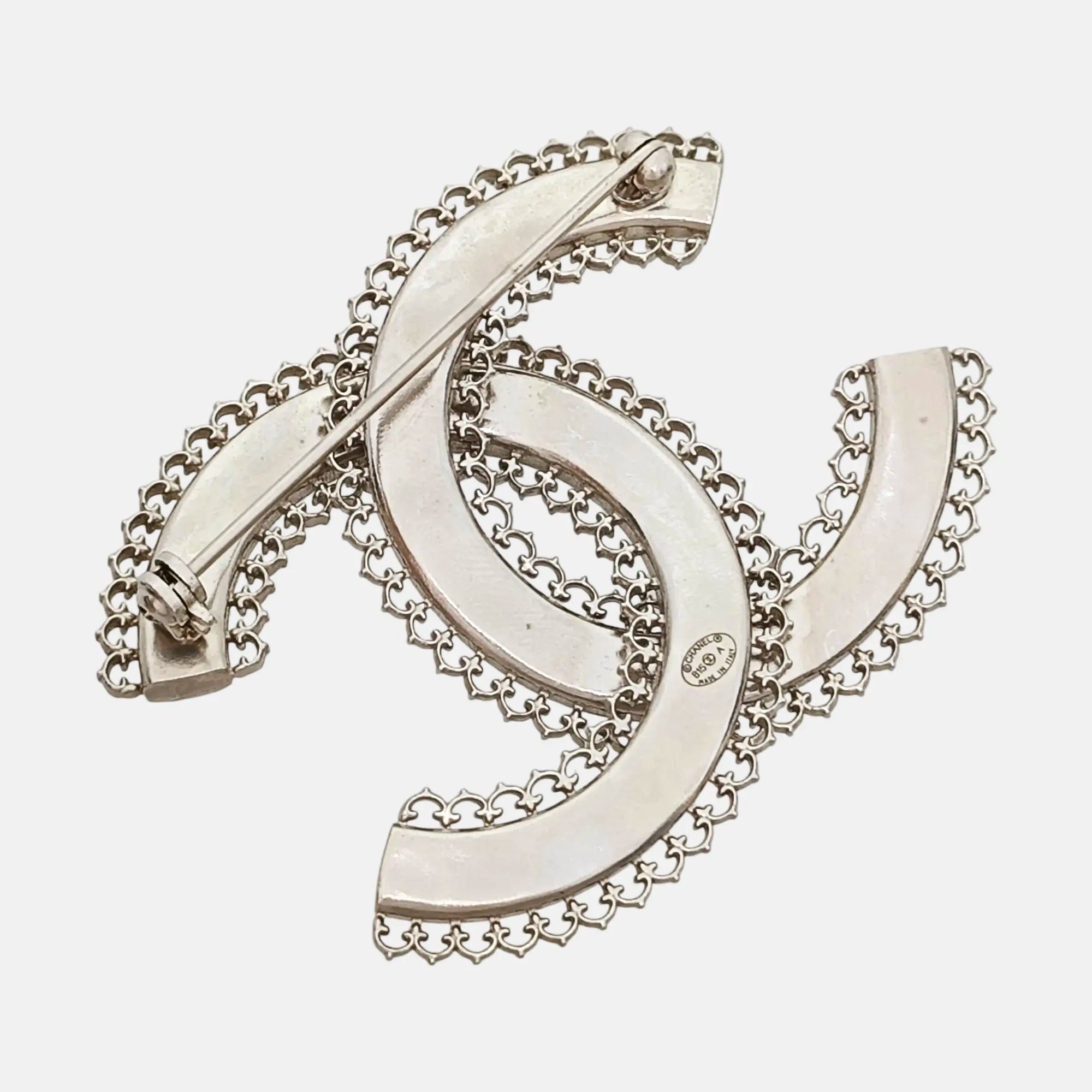 Metal Silver Brooch