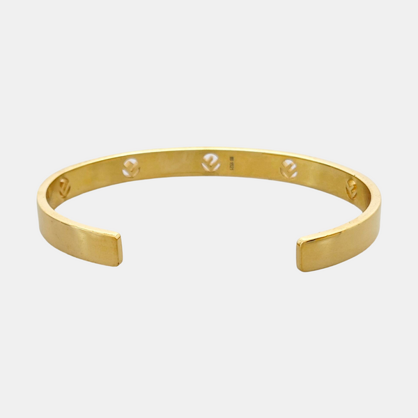 F Is Metal Gold Bangle