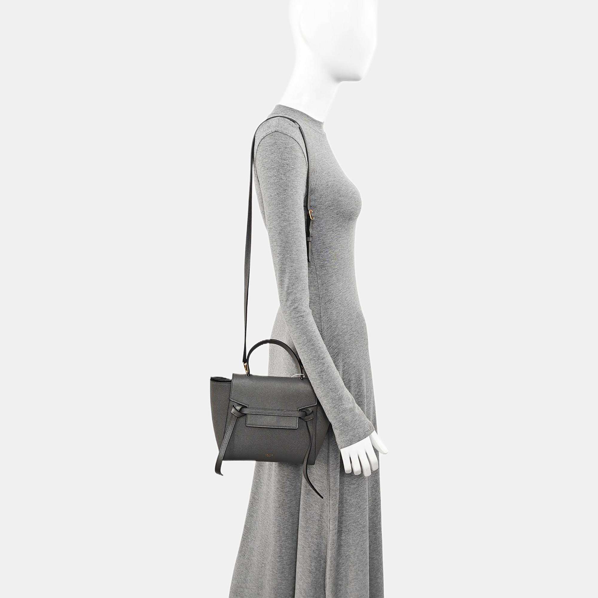 BELT Nano Calfskin Gray