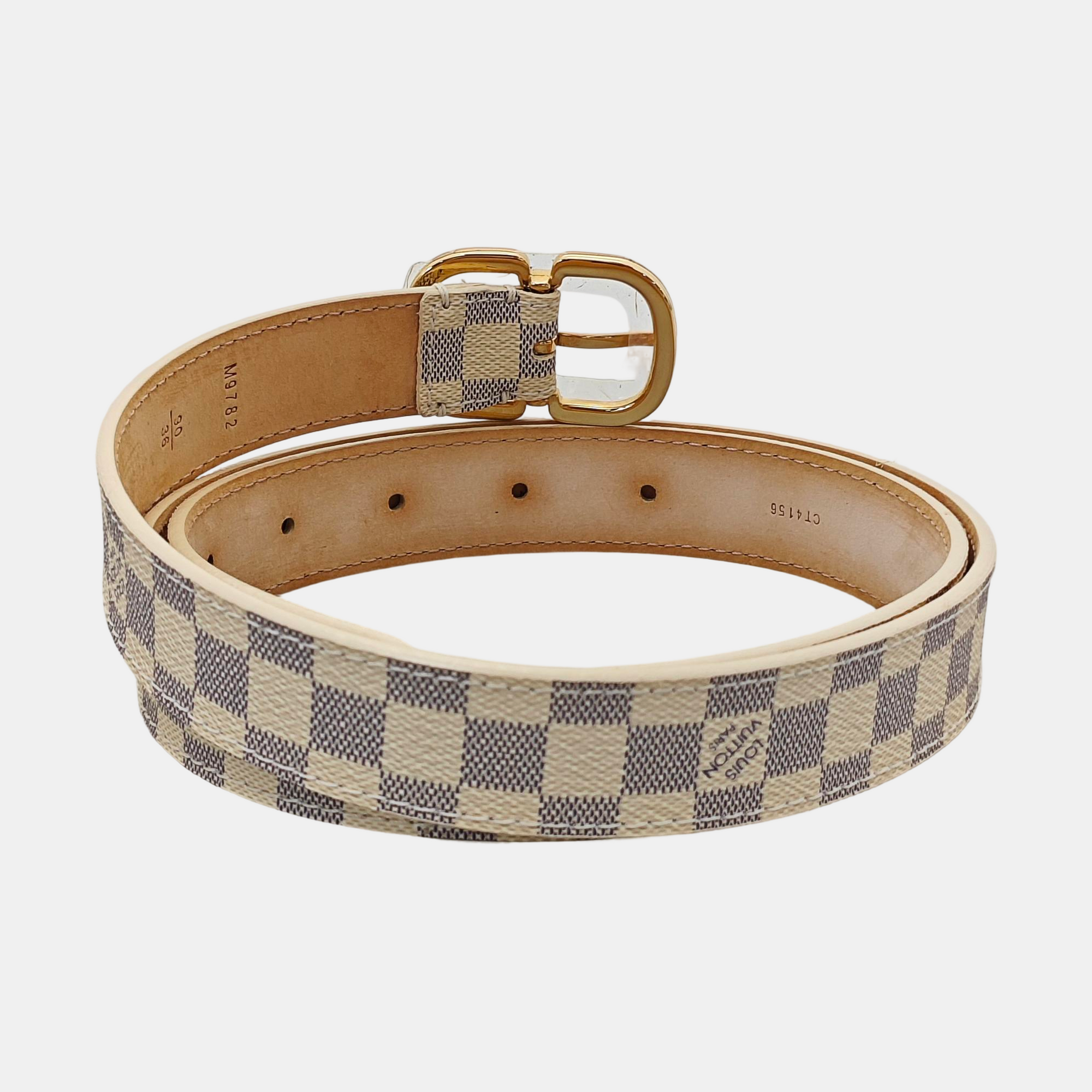 Coated Canvas Belt White