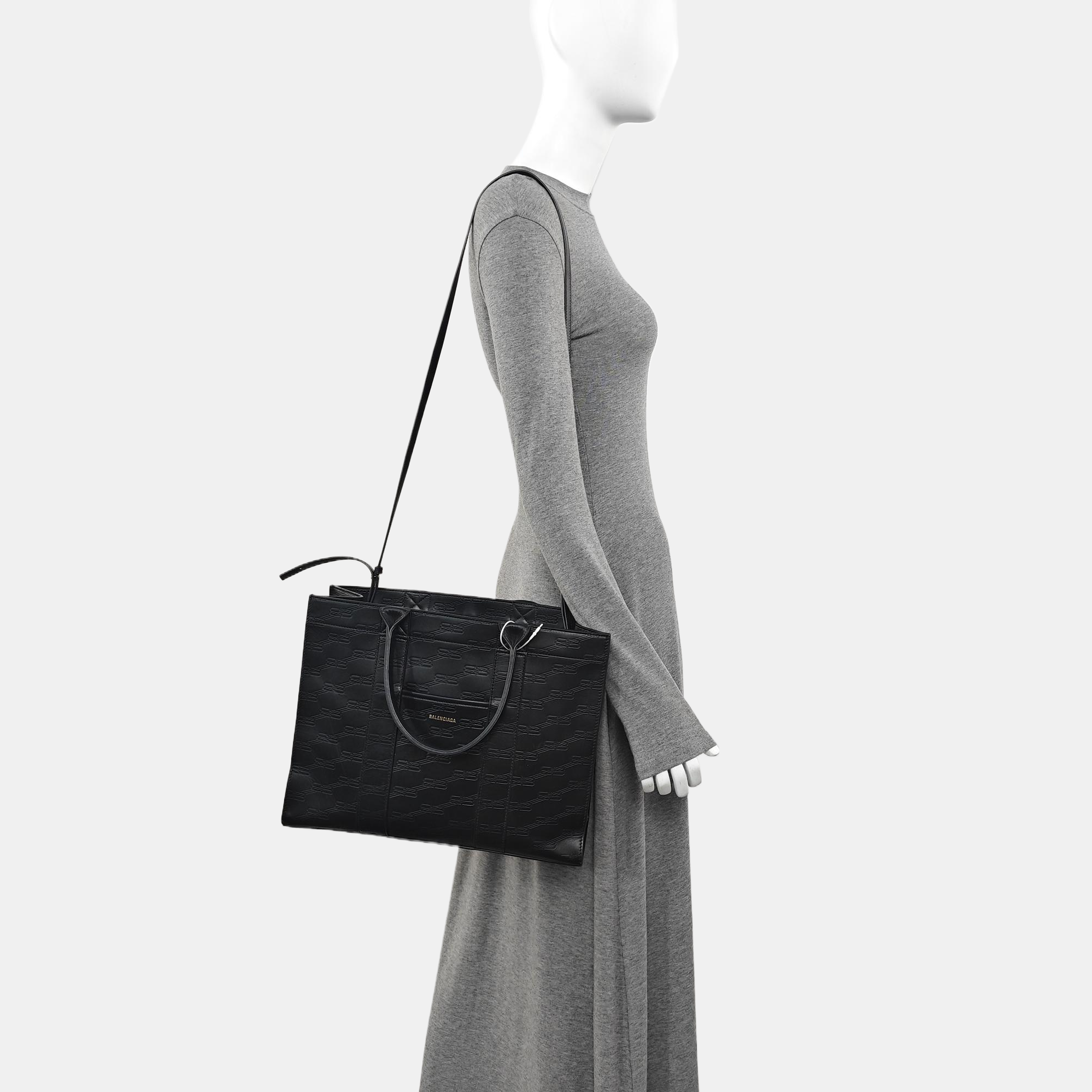 Calfskin Shoulder Bag Black