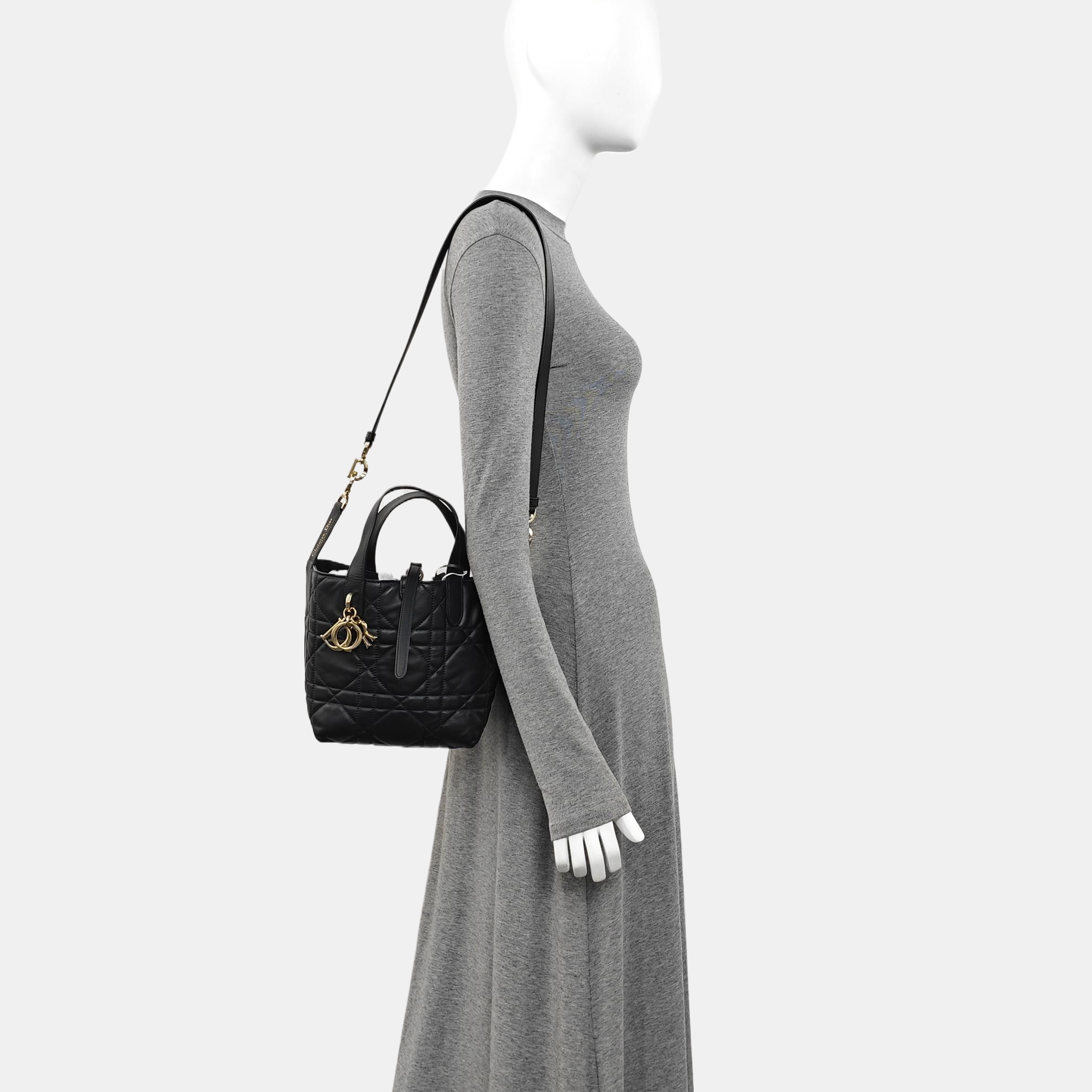 Toujours Small Cannage Calfskin Black