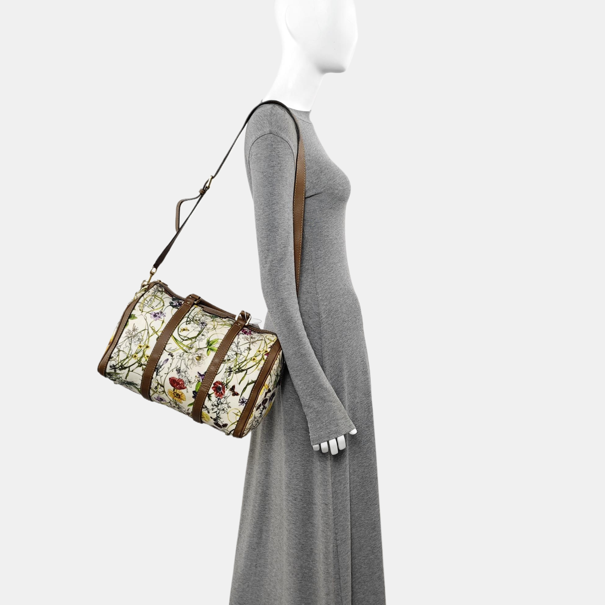 Canvas Shoulder Bag Beige