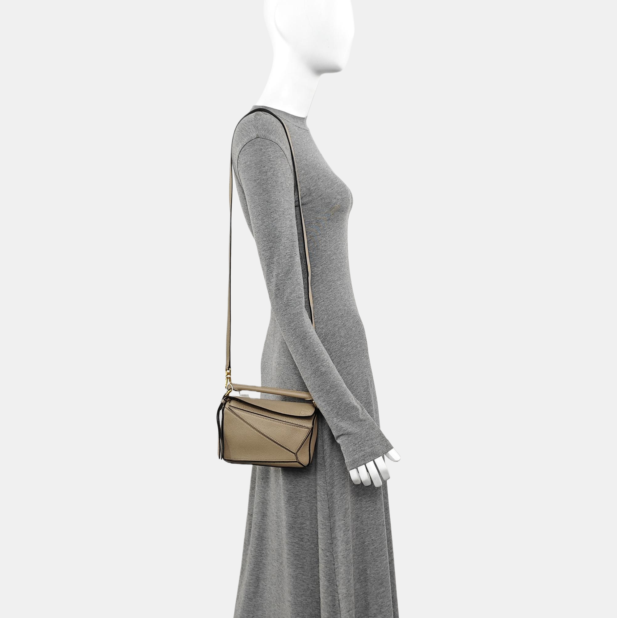 Puzzle Mini Calfskin Gray
