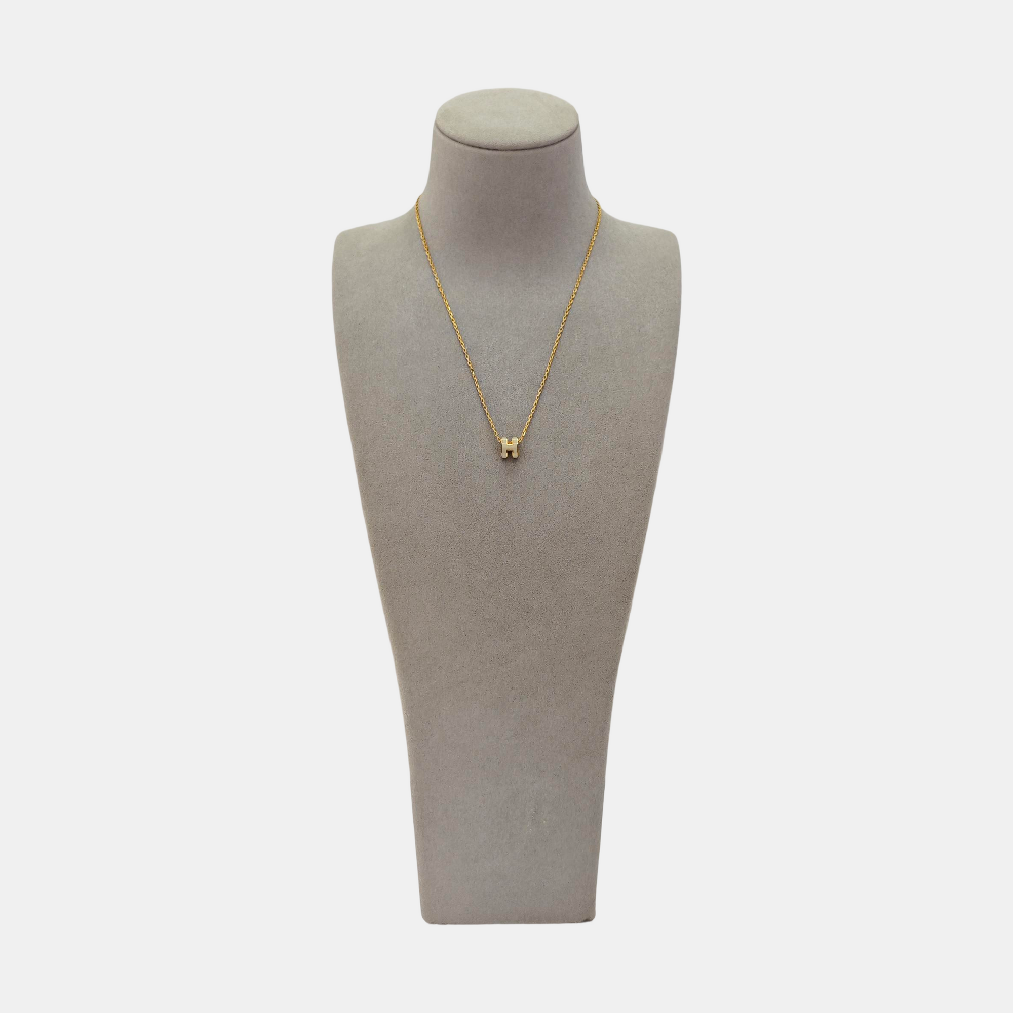 Pop H Metal Rose Gold Necklace