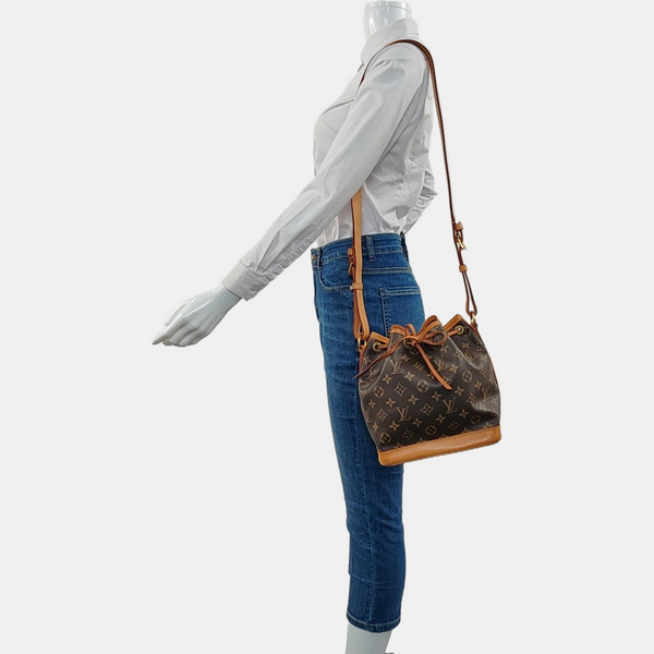 NOÉ BB Monogram Coated Canvas Brown