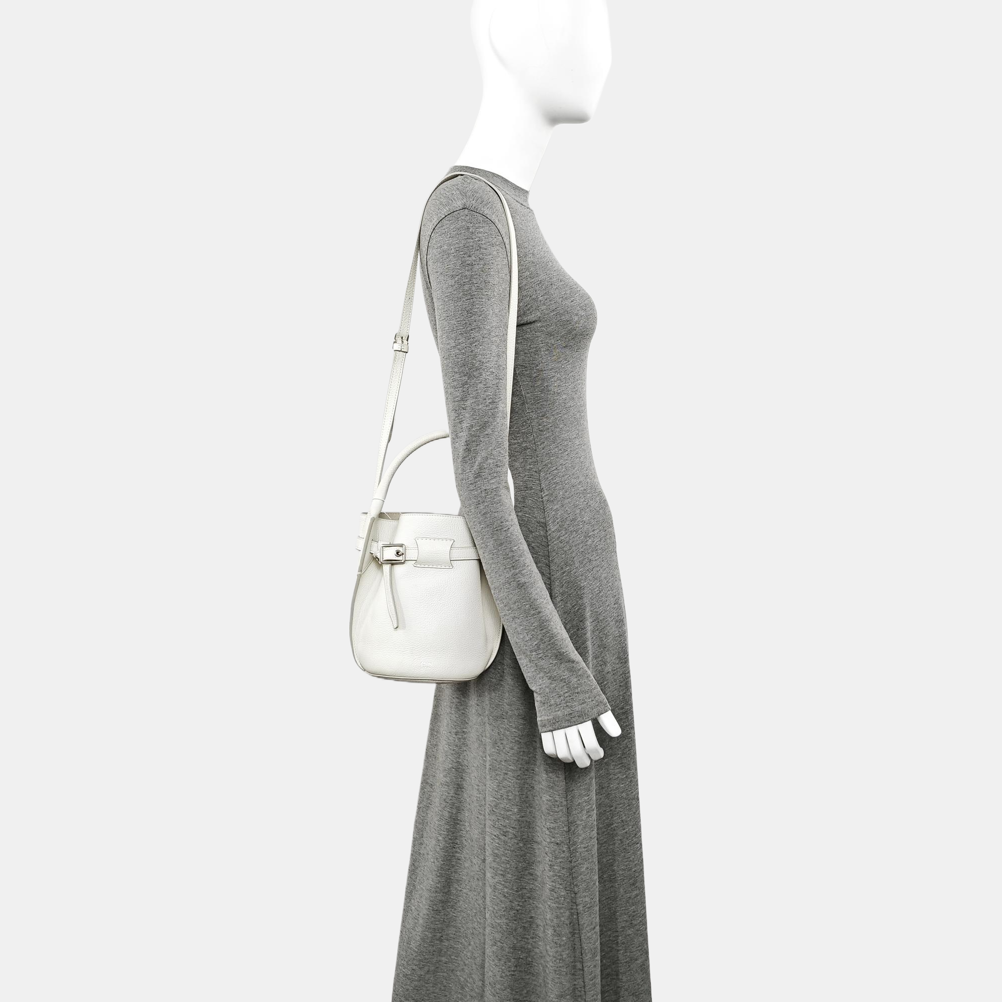 BIG BAG Nano Calfskin White