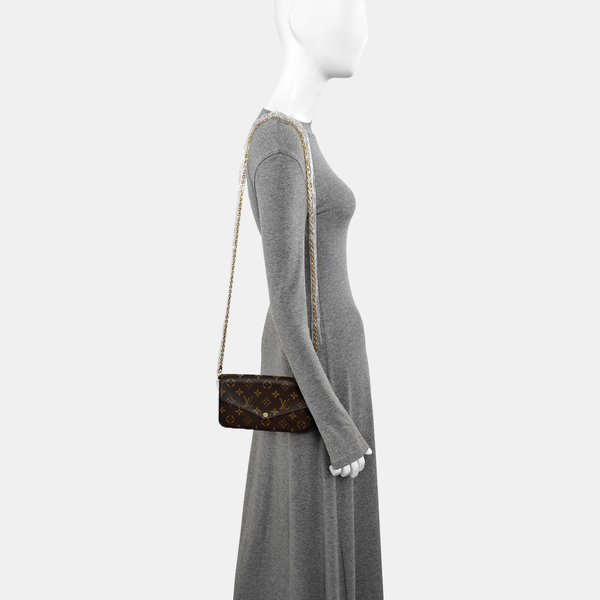 FÉLICIE Monogram Coated Canvas Brown