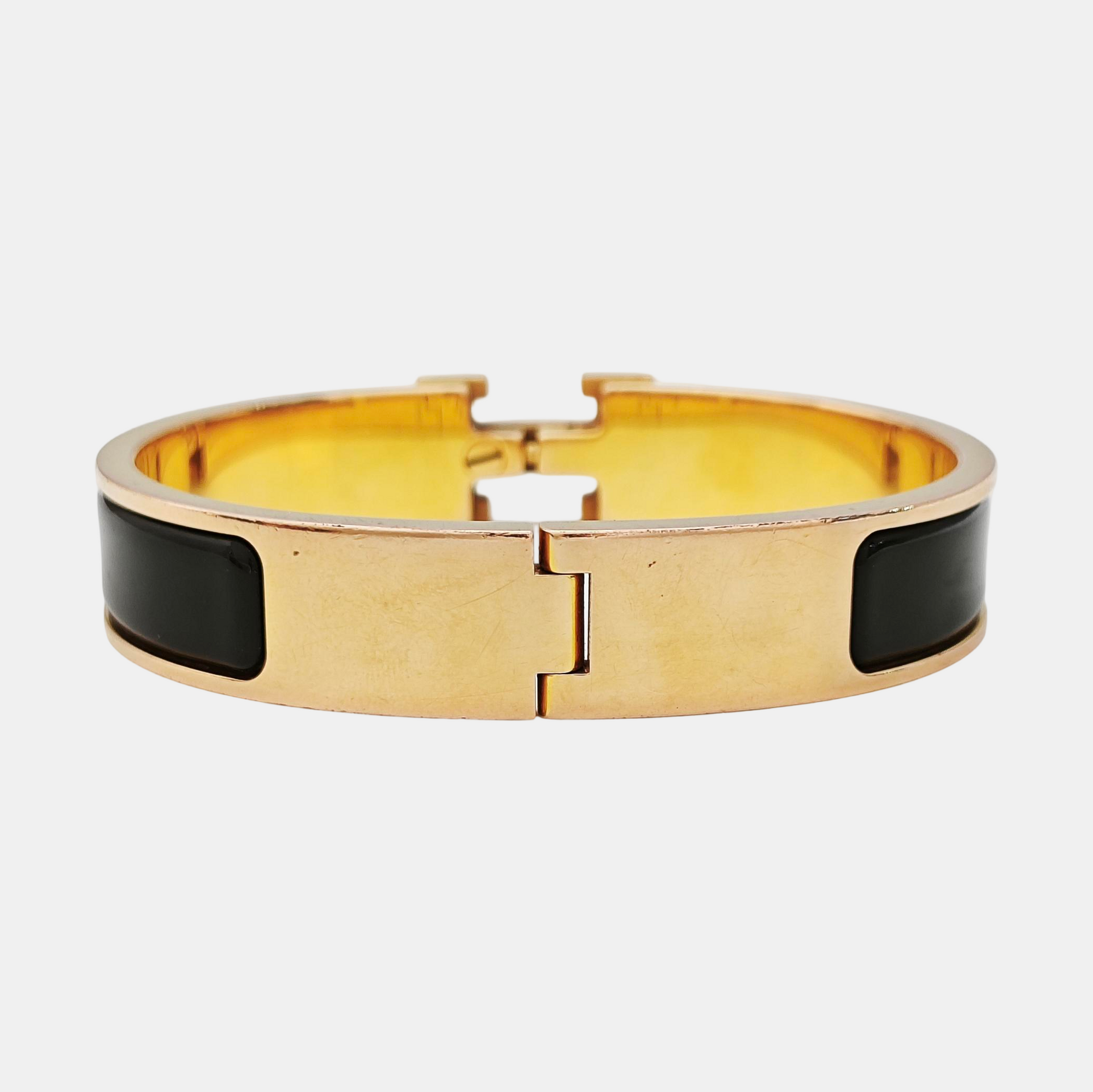 Clic H Metal Gold Bangle