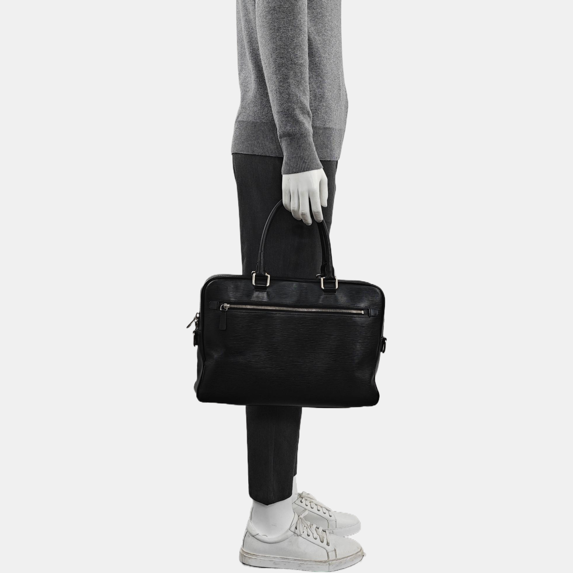 Epi Top Handle Bag Black