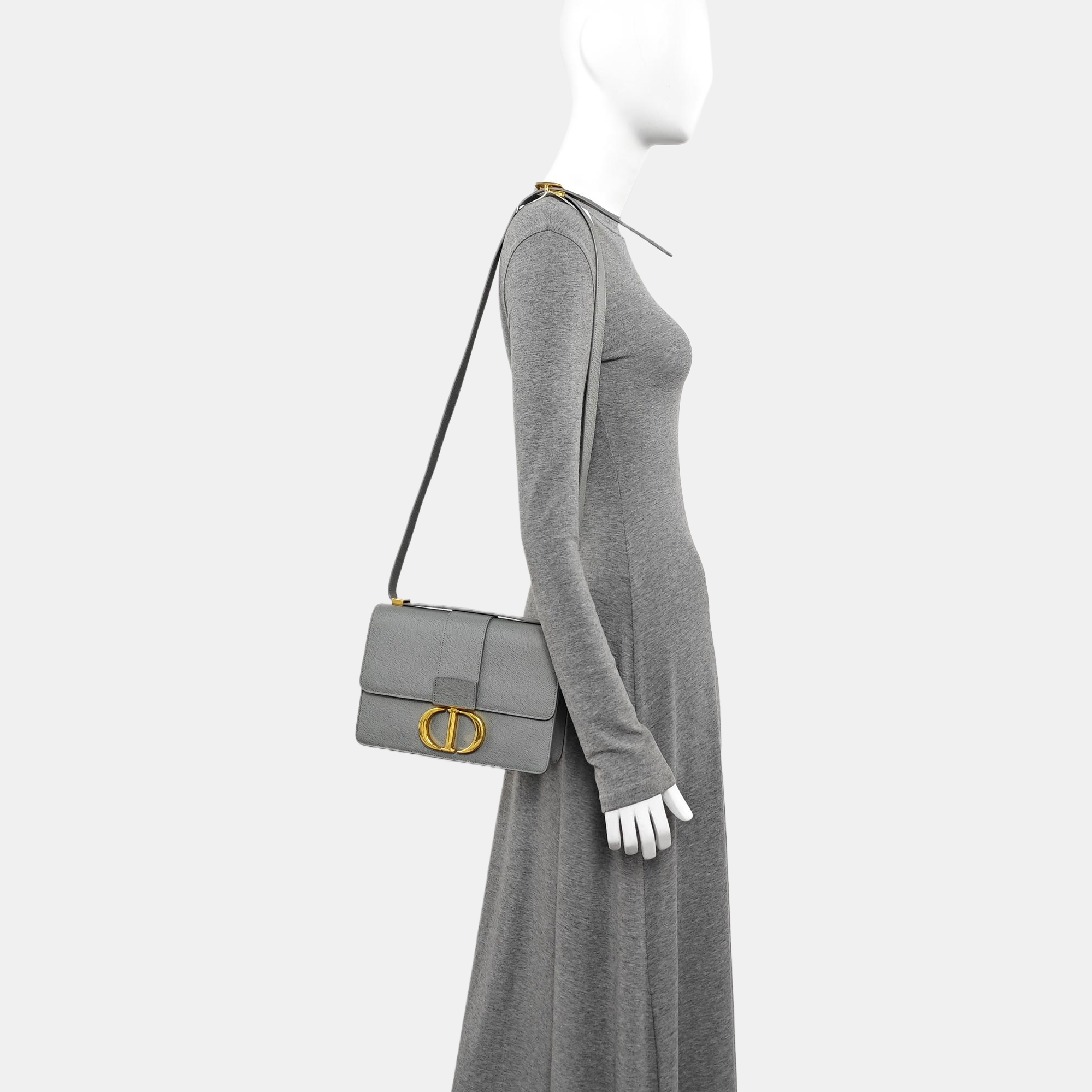 30 Montaigne Calfskin Gray