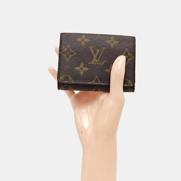 ENVELOPPE Monogram Coated Canvas Brown Card Holder