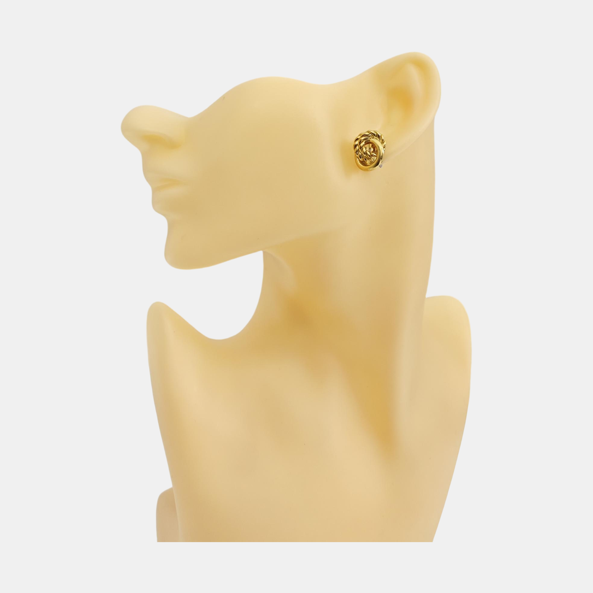Metal Gold Clip On Earrings