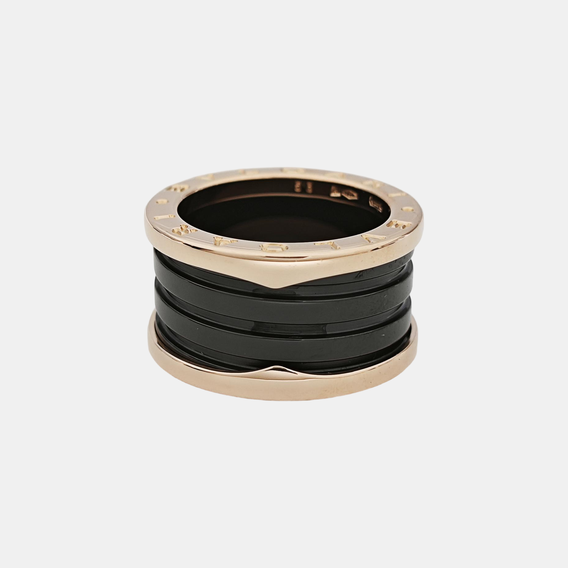B.ZERO1 18k Rose Gold Ring EU 53