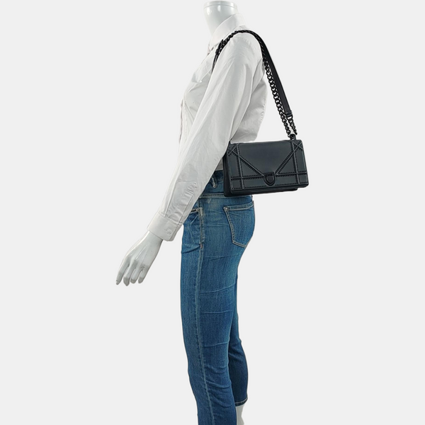 Diorama Small Calfskin Black
