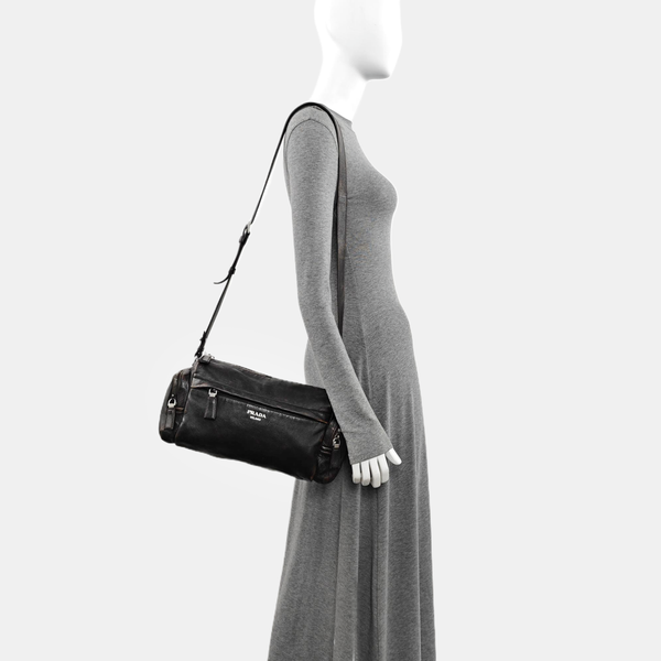 Calfskin Shoulder Bag Brown
