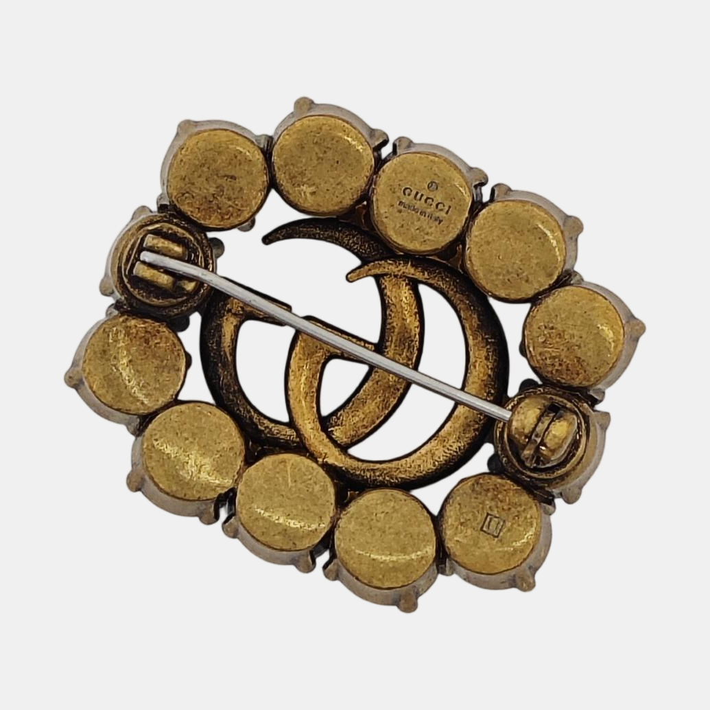 Metal Gold Brooch
