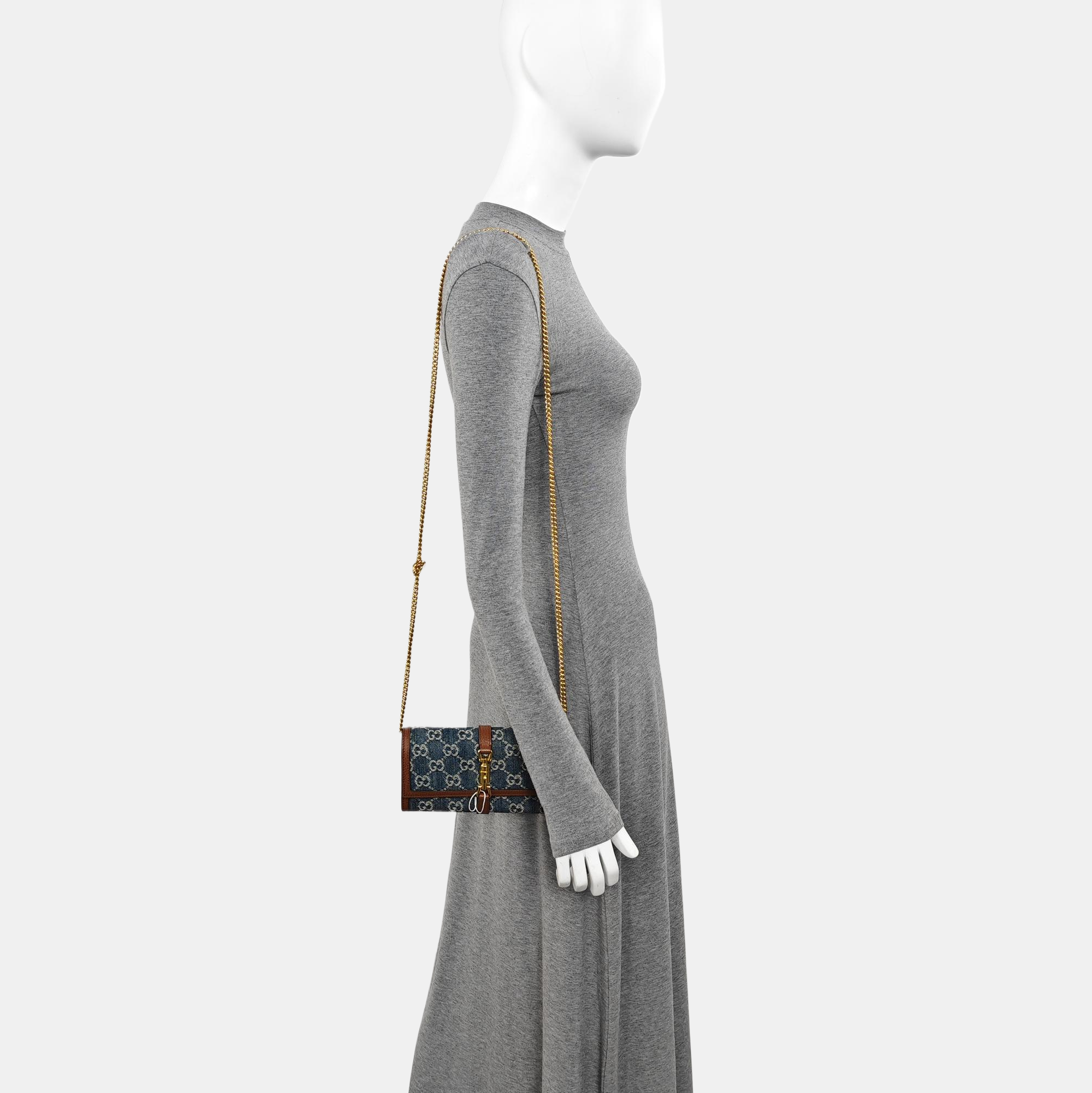 Jackie 1961 Mini Monogram Denim Blue