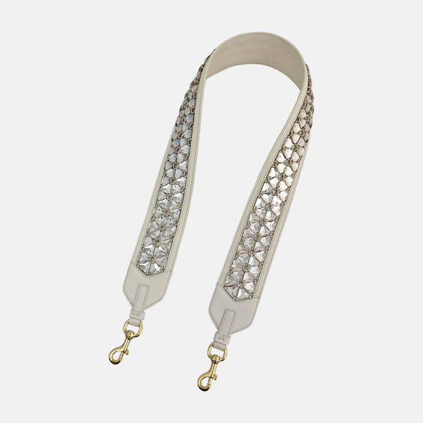 Leather White Bag Strap