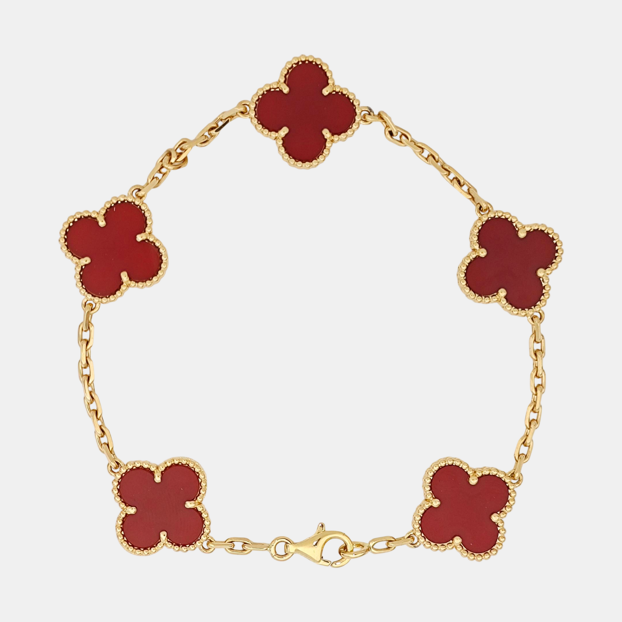 Vintage Alhambra 18k Gold Bracelet
