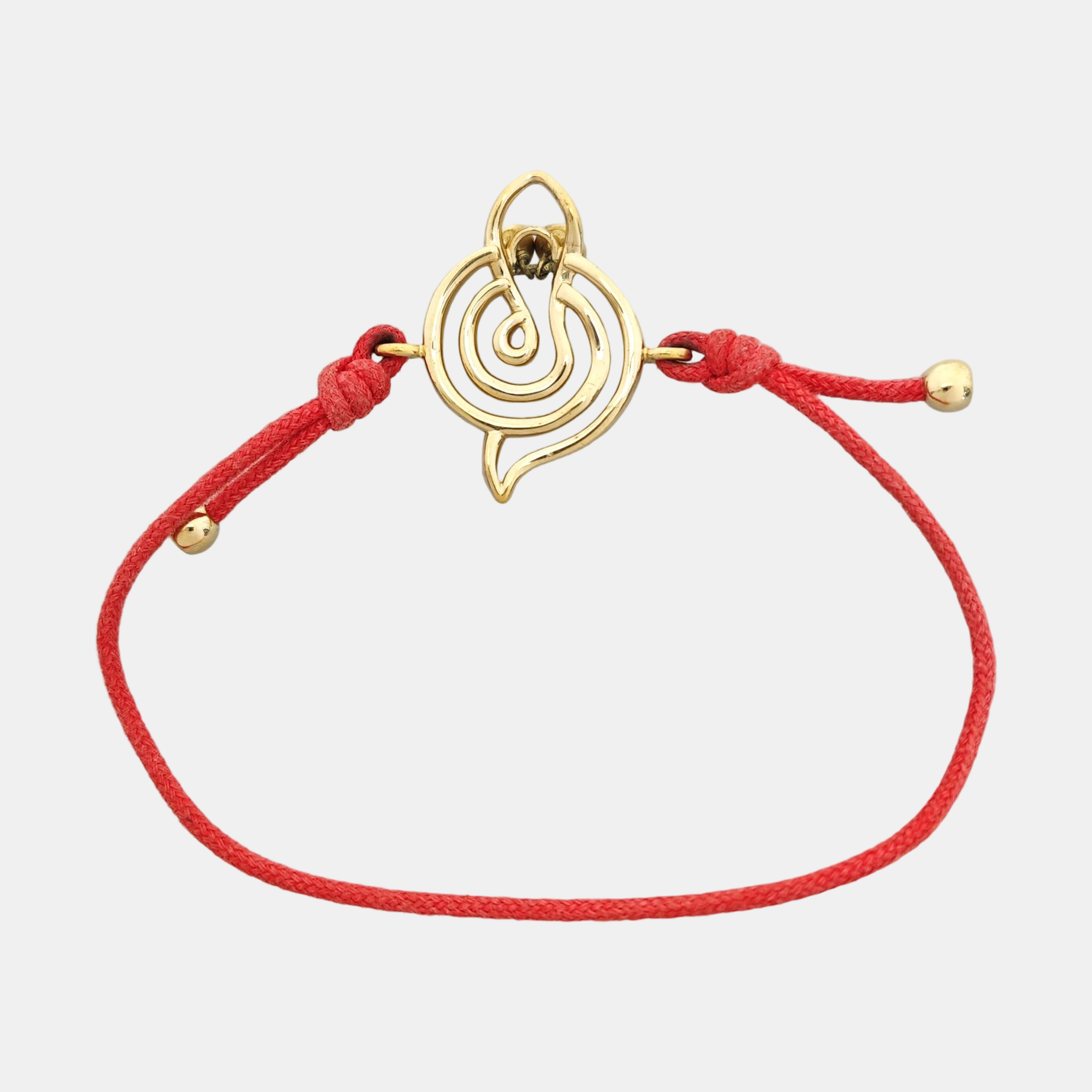 Oui Fabric Red Bracelet