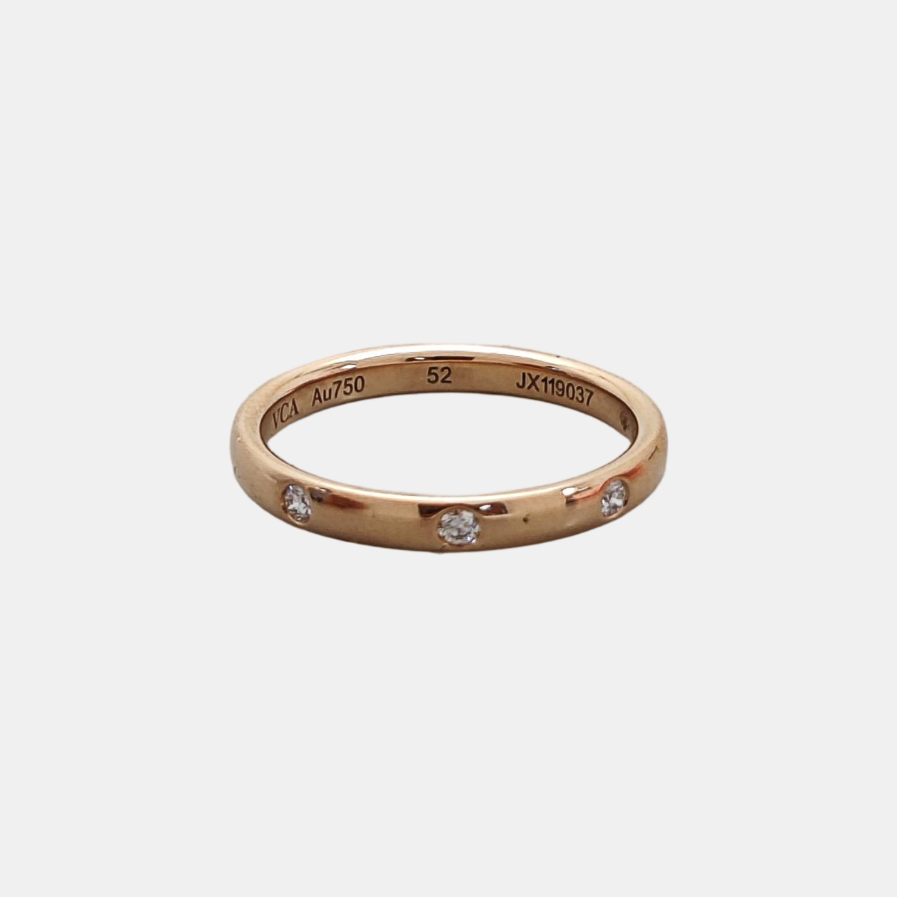 Tendrement Etoiles 18k Rose Gold Ring EU 52