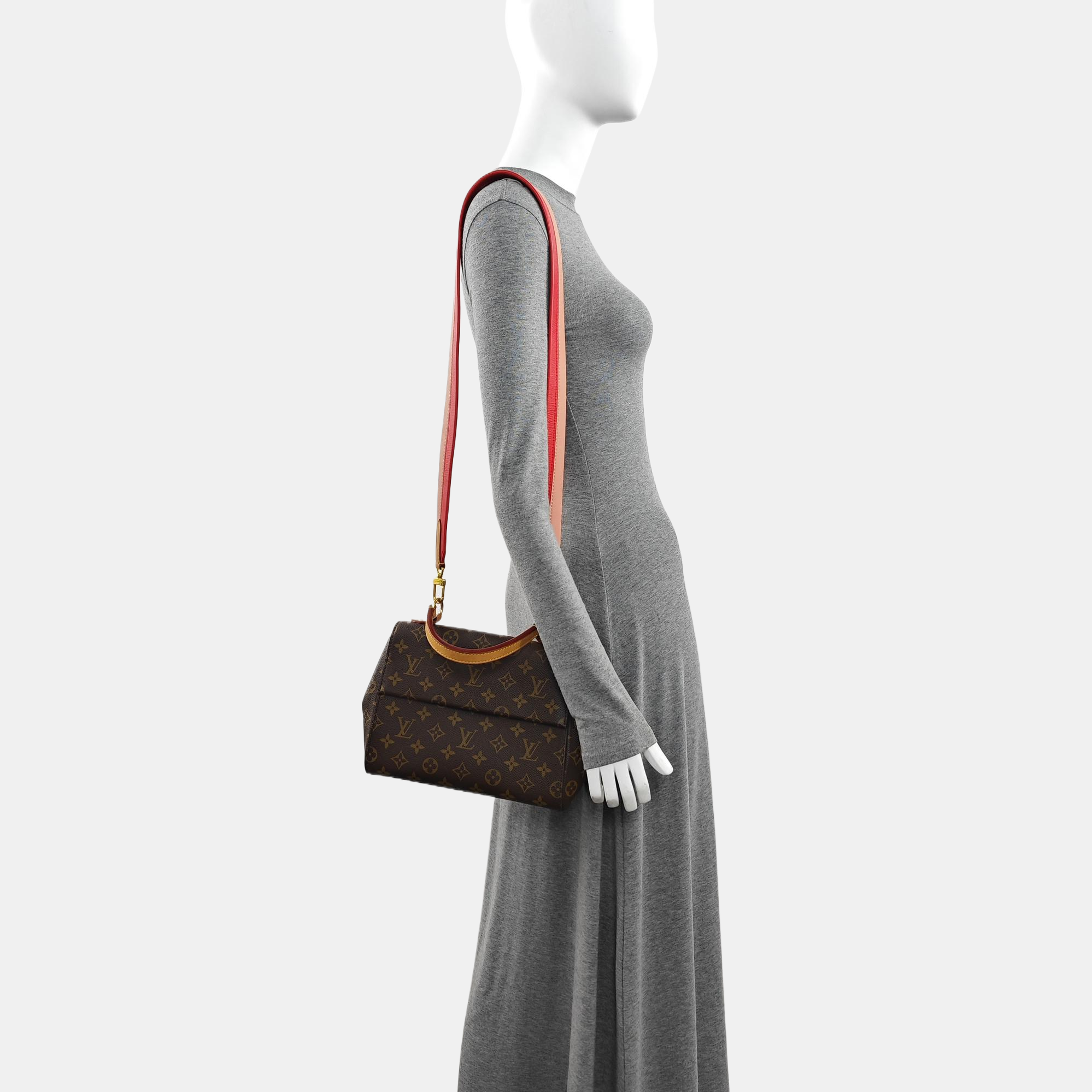 CLUNY Monogram Coated Canvas Brown
