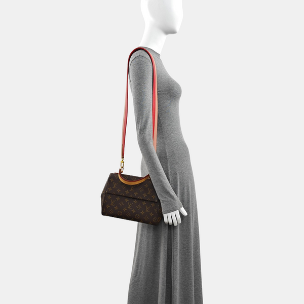 CLUNY Monogram Coated Canvas Brown