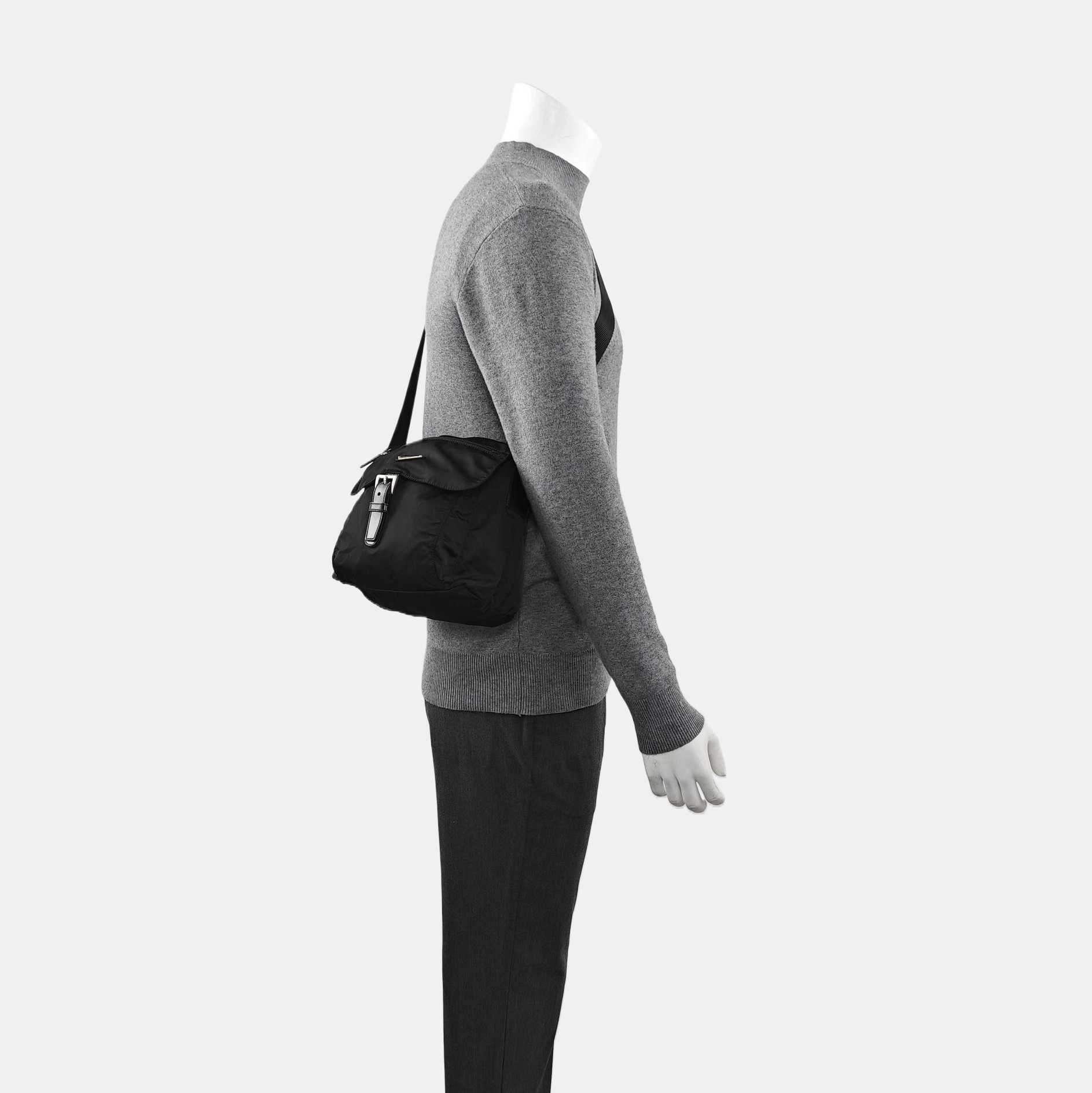 Nylon Crossbody Bag Nylon Black