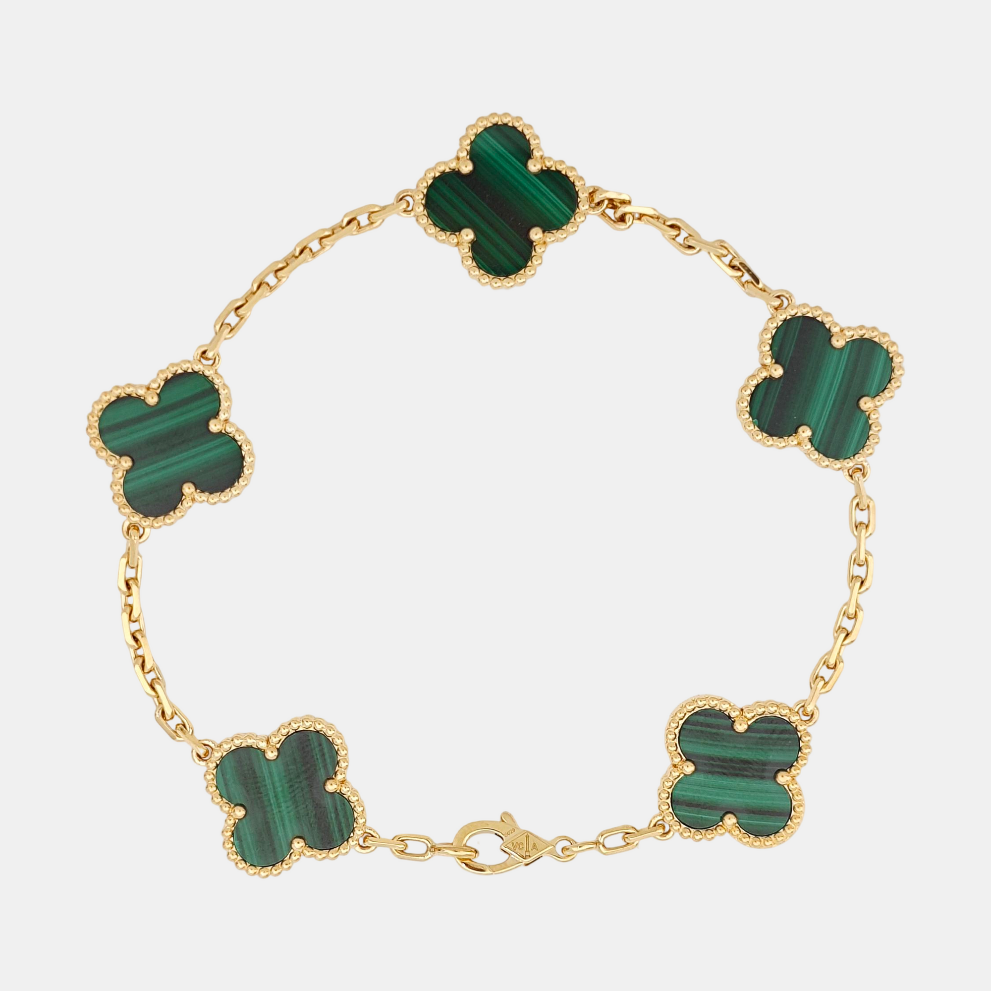 Vintage Alhambra 18k Gold Bracelet