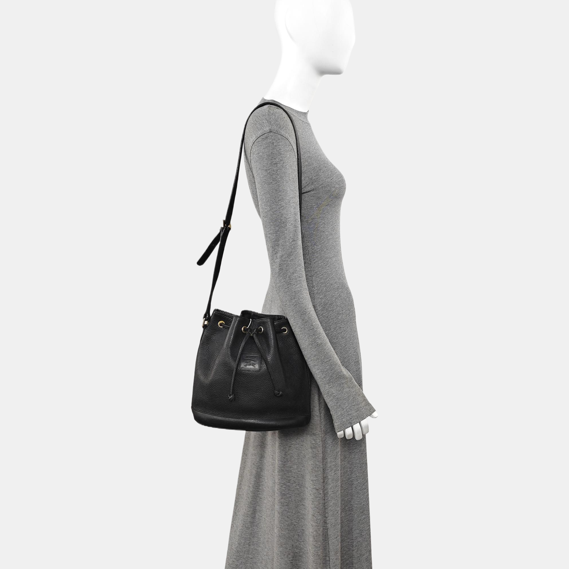 Calfskin Bucket Bag Black