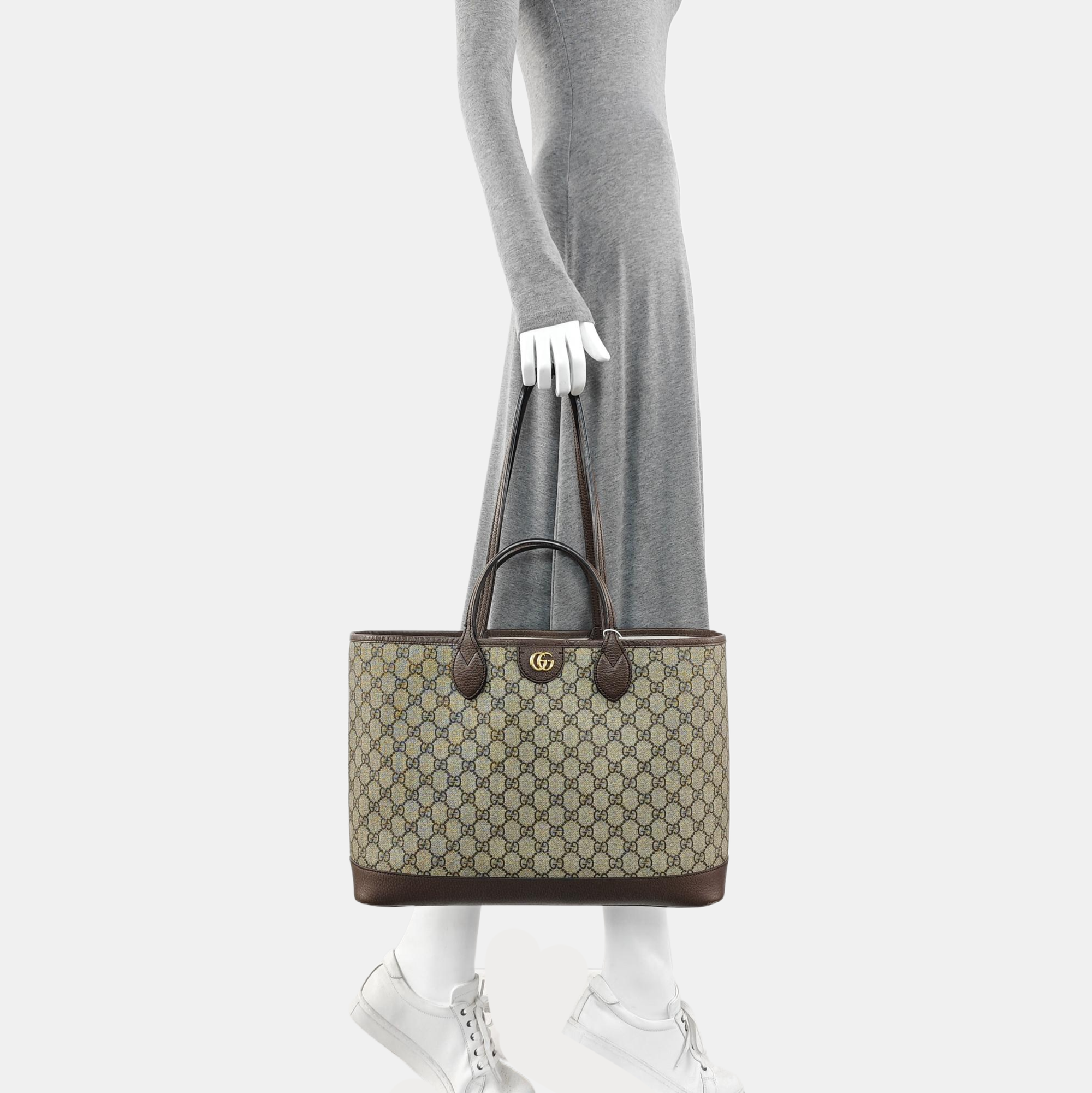 Monogram Coated Canvas Top Handle Bag Beige
