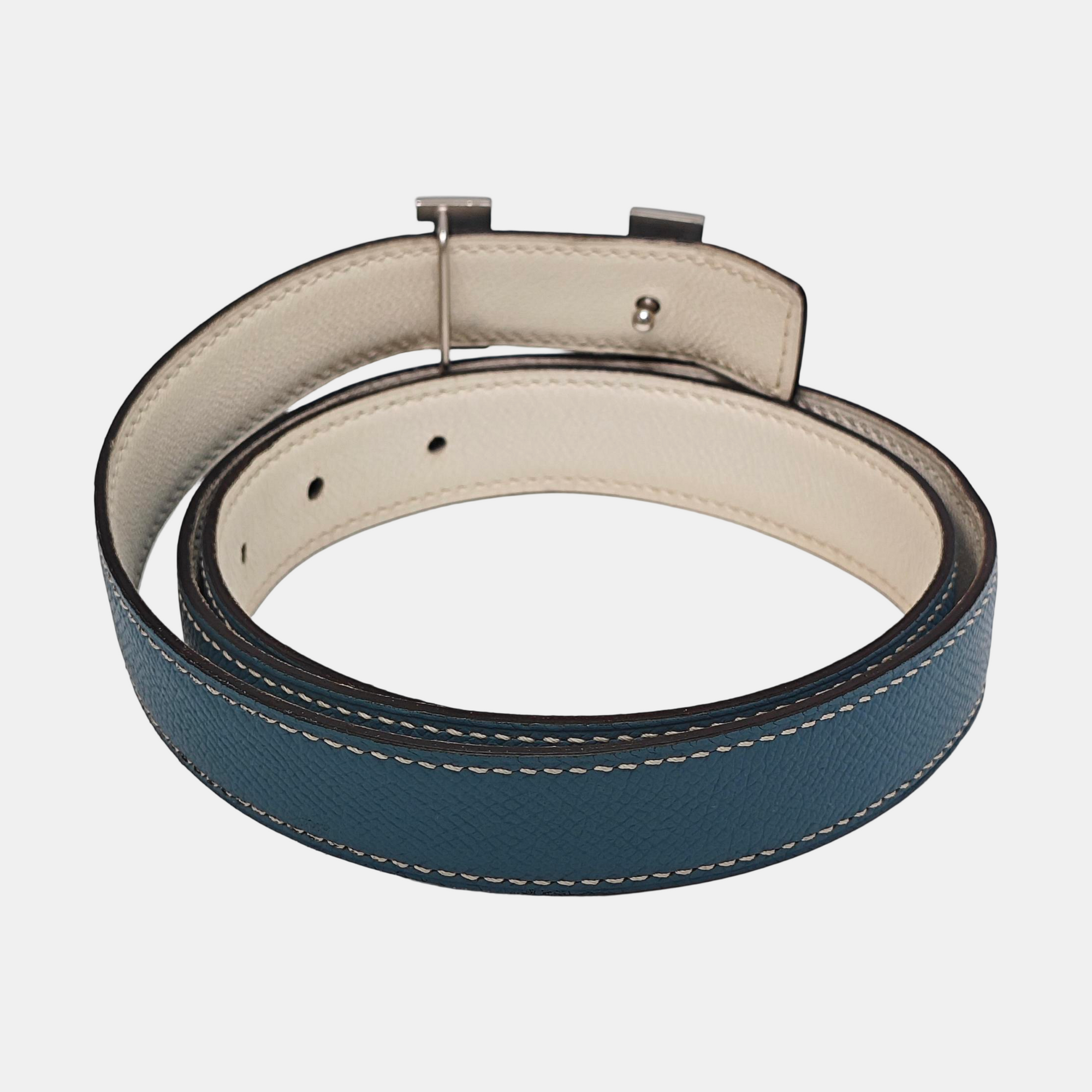 Leather Belt Blue