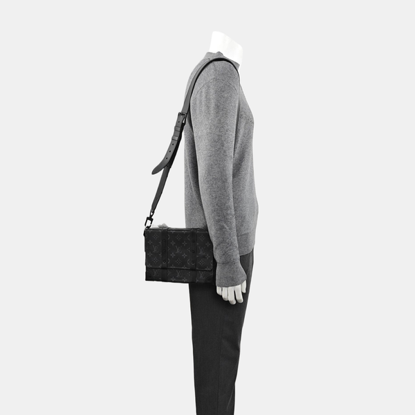TRUNK PM Monogram Coated Canvas Black