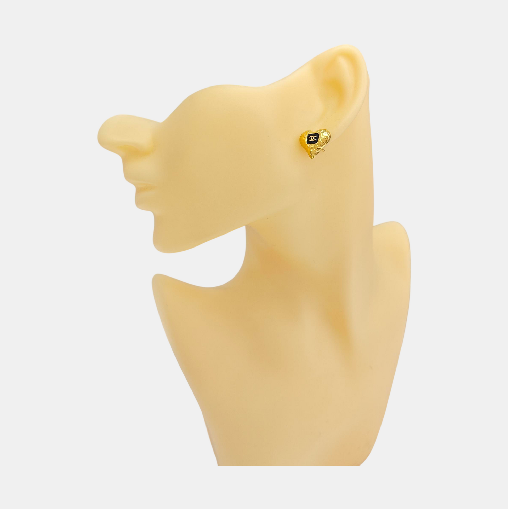 Metal Gold Stud Earrings