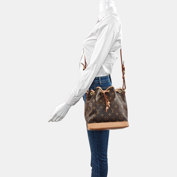 NOÉ BB Monogram Coated Canvas Brown