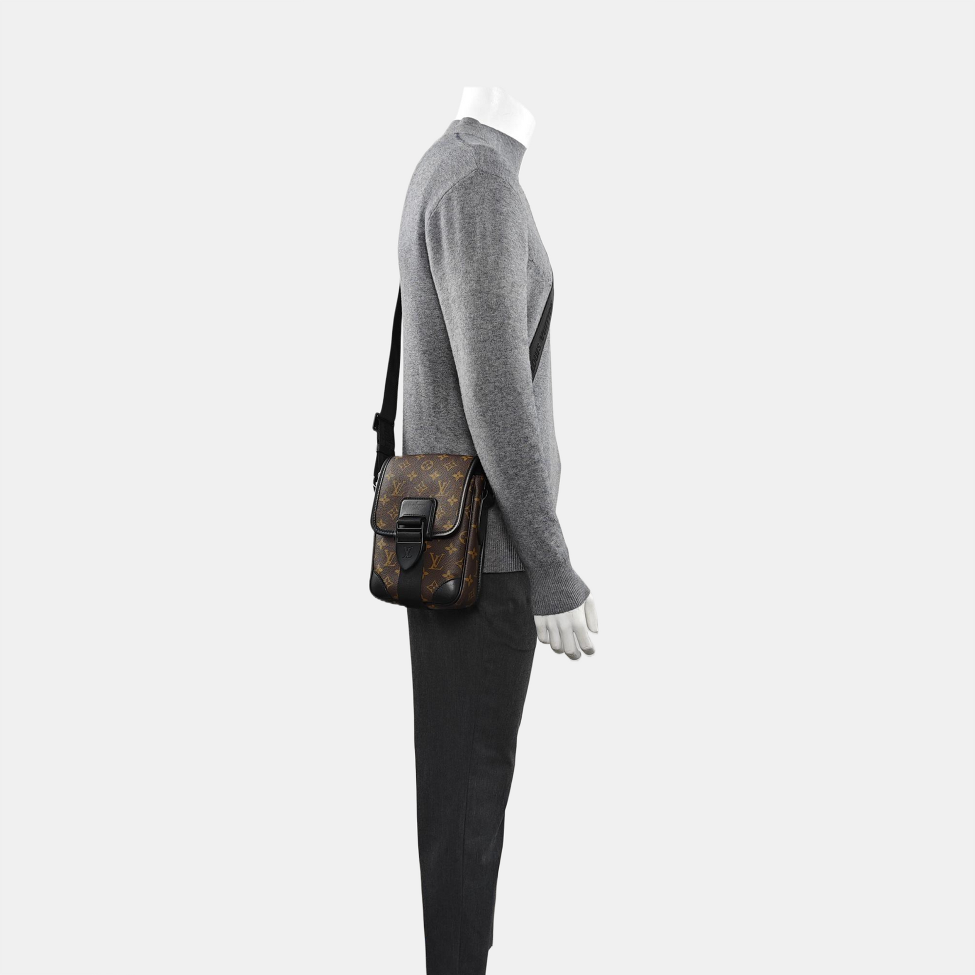 S LOCK PM Monogram Coated Canvas Brown