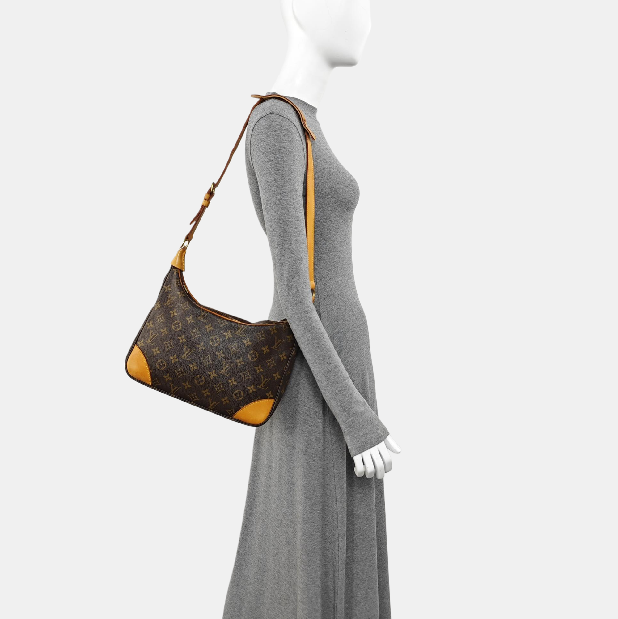 BOULOGNE Monogram Coated Canvas Brown